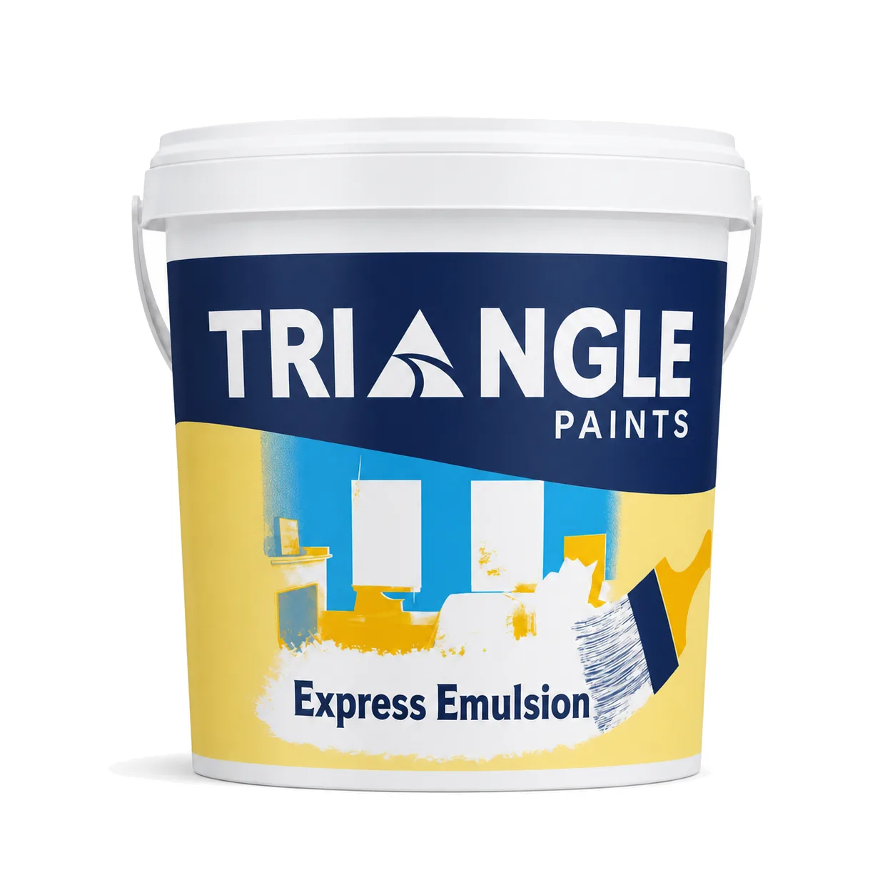 Triangle Paints Express Economy Emulsion budget-friendly wall paint bucket