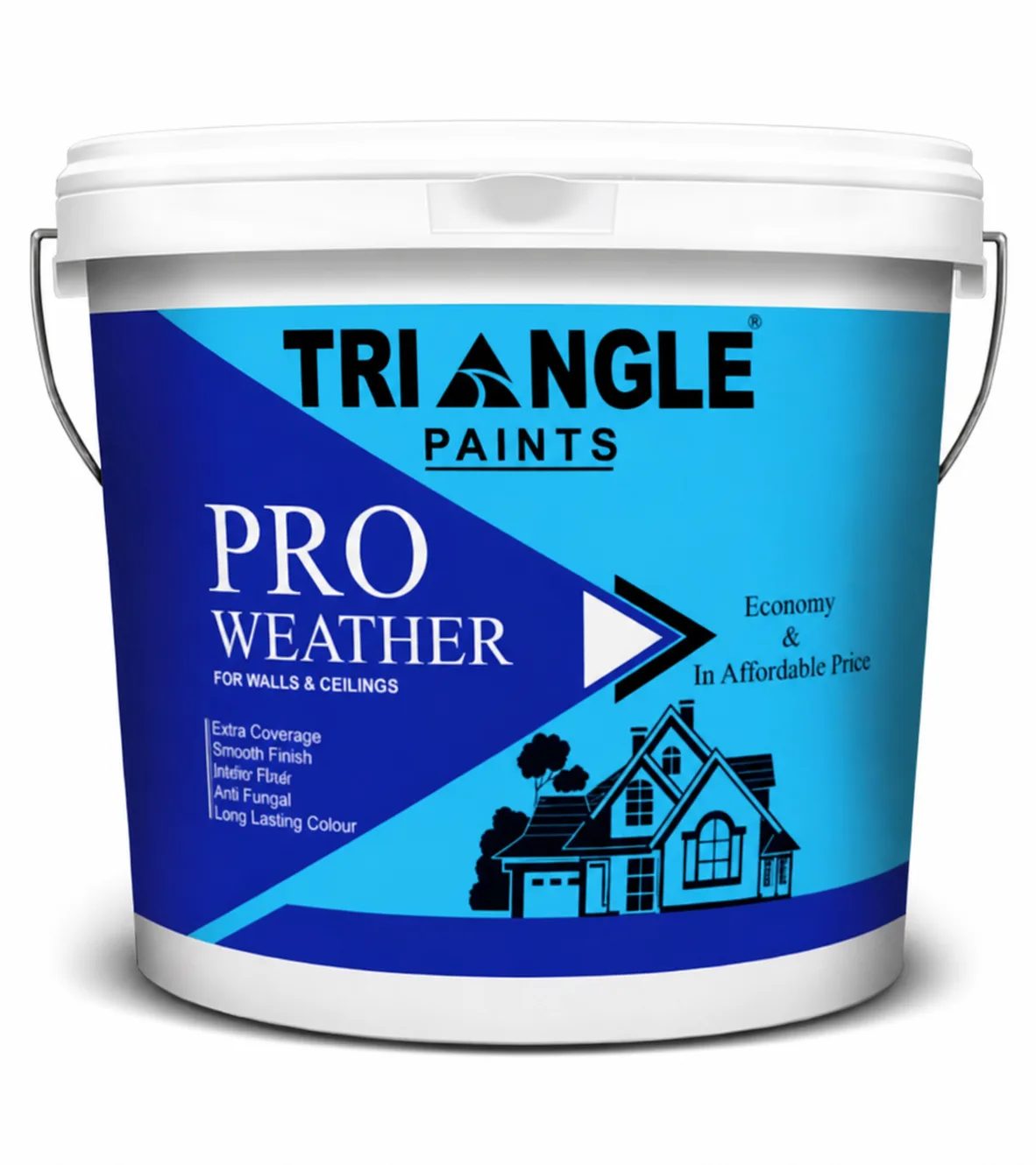 Triangle Paints Pro Weather exterior wall coating bucket