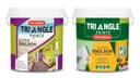 Triangle Paints Super Emulsion packaging