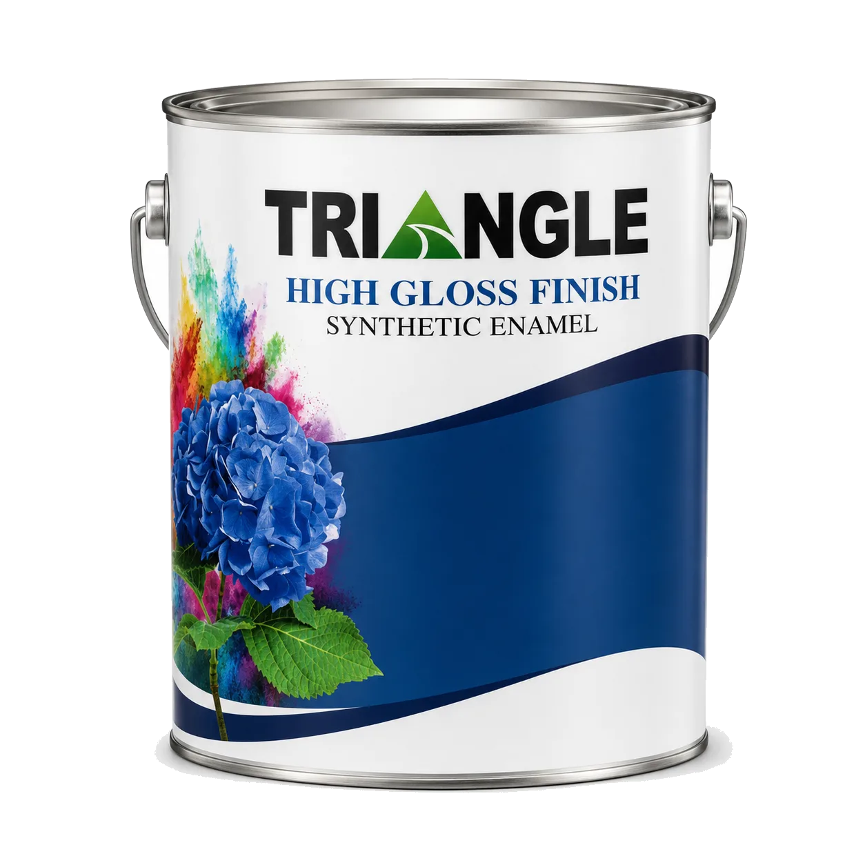 Triangle Paints Supreme High Gloss Synthetic Enamel can for wood and metal